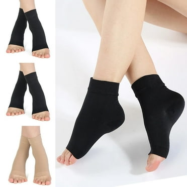 3 Pairs Ankle Compression Socks for Plantar Fasciitis Relief - Neuropathy Sleeve & Ankle Brace for Swelling, Sprains, Arch Support, Women and Men Size
