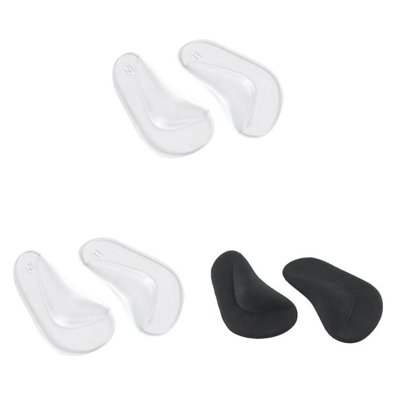 3 Pairs Arch Support Shoe Inserts For Flat Feet Reusable Gel Arch Pads For Plantar Fasciitis Adhesive Arch Pad For Relieve Pressure And Feet Pain For Women And Men