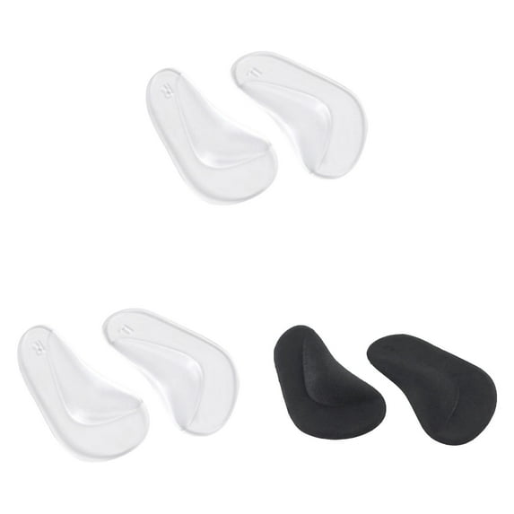 3 Pairs Arch Support Shoe Inserts For Flat Feet Reusable Gel Arch Pads For Plantar Fasciitis Adhesive Arch Pad For Relieve Pressure And Feet Pain For Women And Men