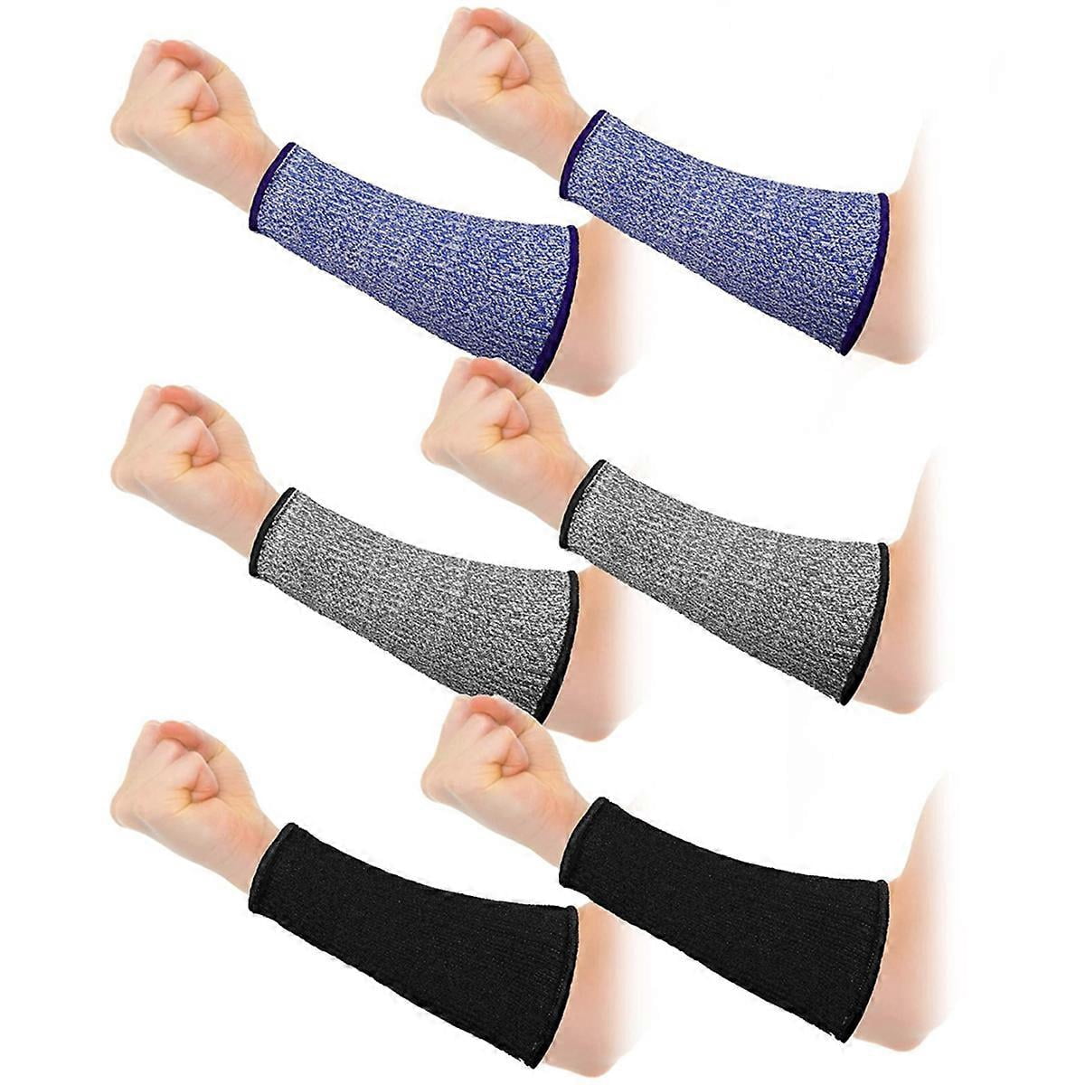 3 Pairs Arm Protectors for Thin Skin and Bruising Cut Resistant Forearm ...