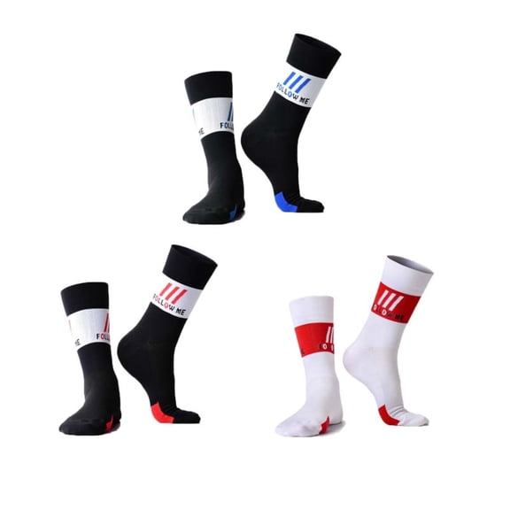 3 Pairs Athletic Socks Men Running Cycling Gifts for Runners Riders Sports Gear Accessories