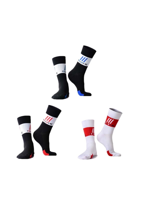 3 Pairs Athletic Socks Men Running Cycling Gifts for Runners Riders Sports Gear Accessories