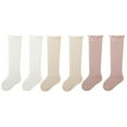 thumbnail image 1 of 3 Pairs Baby Knee High Socks Newborn Infants Toddlers Cotton Uniform Stockings Warm Cotton Boys Girls Stockings, 1 of 10