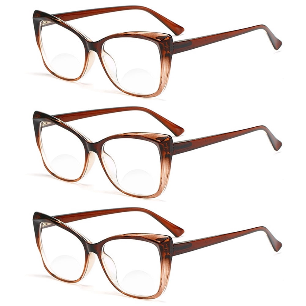 3 Pairs Bifocal Reading Glasses Cat Eye Square Womens Sexy  display picture 1