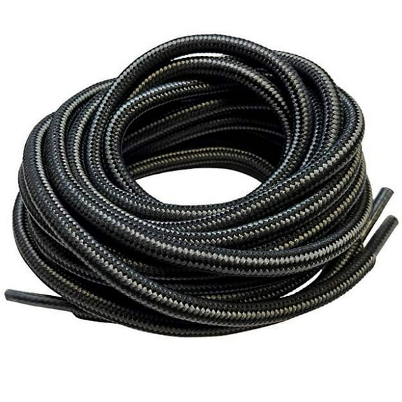 3 Pairs Black/Gray Durable Long Shoelaces Boot Laces 36 38 40 42 44 45 48 54 56 60 63 72 Inches 6 7 8 9 10 Eyelet Eye
