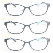 3 Pairs Blue Light Blocking Cat Spring Hinge Clip-on Reading Glasses