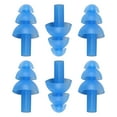 thumbnail image 1 of 3 Pairs Blue Soft Silicone Swimming Mushroom Waterproof Earplug Protector, 1 of 2