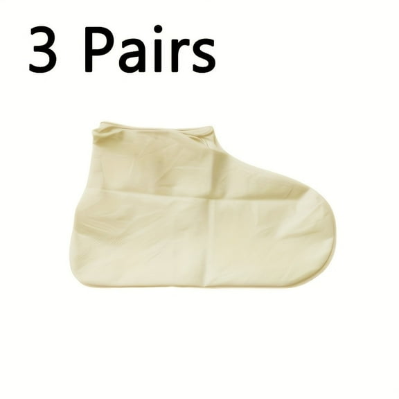 3 Pairs Boots Waterproof Shoe Cover Silicone Material Unisex Shoes Protectors Rain Boots for Indoor Outdoor Rainy Days Reusable