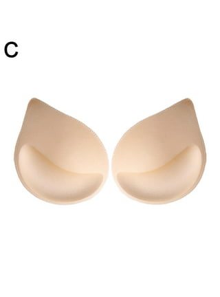  4 Pairs Push up Bra Inserts Breast Enhancer Cups Bra Pad  Inserts Sewn Edges Bra Replacement Pad Sew in Bra Cups Sports (Beige) :  Clothing, Shoes & Jewelry