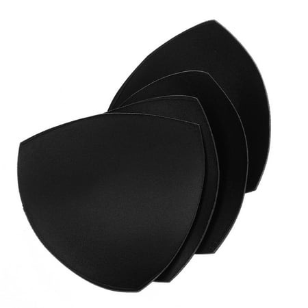 3 Pairs Bra Pads Inserts Bra Cups Inserts Removable Breast Enhancers Inserts for Women Bikini Swimsuit Sport Tops,Black