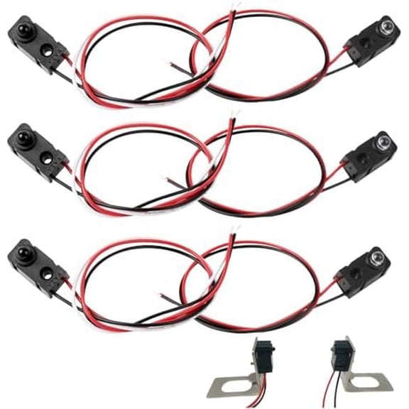 3 Pairs Break Beam Sensor - Photoelectric Sensor for DIY Electronics, Automation Projects & Industrial Controls, Compact Light Sensor Module for Hobbyists and Engineers