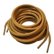 3 Pairs Brown Round Boot Laces Shoelaces for Hiking Work Safety Boots Shoes Men Women Adults 36 39 40 48 54 60 63 72 Inches