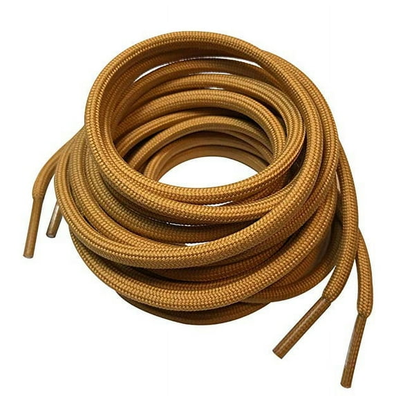 3 Pairs Brown Round Boot Laces Shoelaces for Hiking Work Safety Boots Shoes Men Women Adults 36 39 40 48 54 60 63 72 Inches