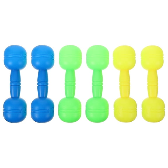 3 Pairs Children's Dumbbell Gym Equipment for Kids Toy Weights Toddler Toys Girls Sports Fitness