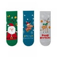 thumbnail image 1 of 3 Pairs Christmas Socks Kids Boys Girls Socks Santa Claus Reindeer Snowman Colourful Funny Cotton Soft Warm Socks Christmas Gift 1-12Y, 1 of 6
