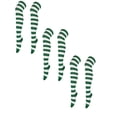 thumbnail image 1 of 3 Pairs Christmas Stockings for Women Striped Stockings Over The Knee Thigh Stockings Fall Winter Socks for Women Green One Size, 1 of 5