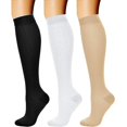 thumbnail image 1 of 3 Pairs Compression Socks For Women & Men 15-20 MmHg,Best Support For Cycling Athletic Hiking Running, 1 of 6
