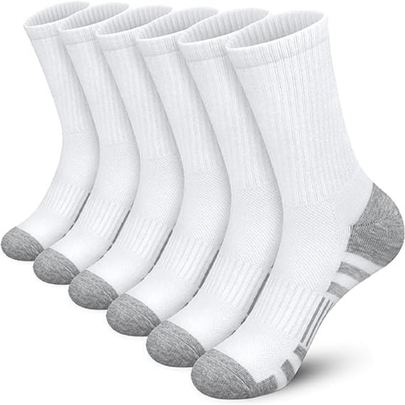 3 Pairs Compression Socks for Men, Arch Support Mens Sport Socks for Running, Athletic, Cycling