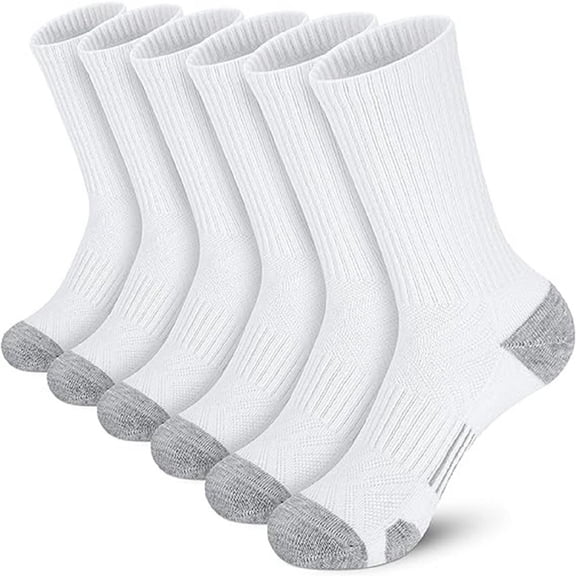 3 Pairs Compression Socks for Men, Arch Support Mens Sport Socks for Running, Athletic, Cycling