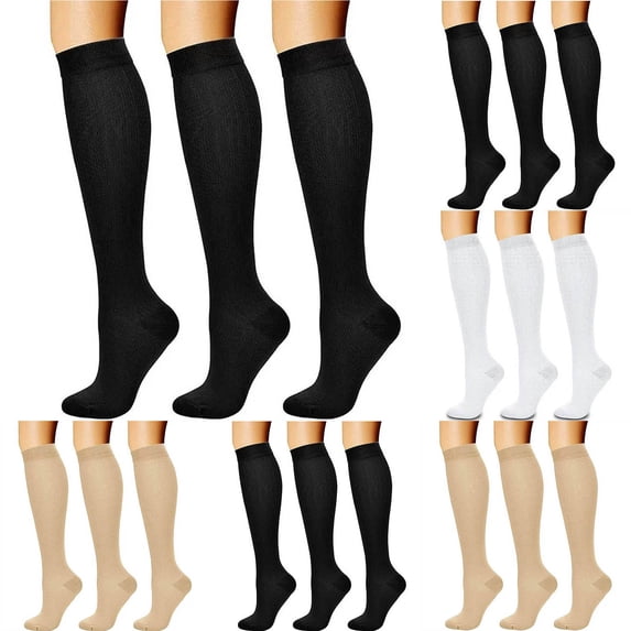 Compaction Socks 3 Pairs Compression Socks for Women And Men, Reliable Support for ...