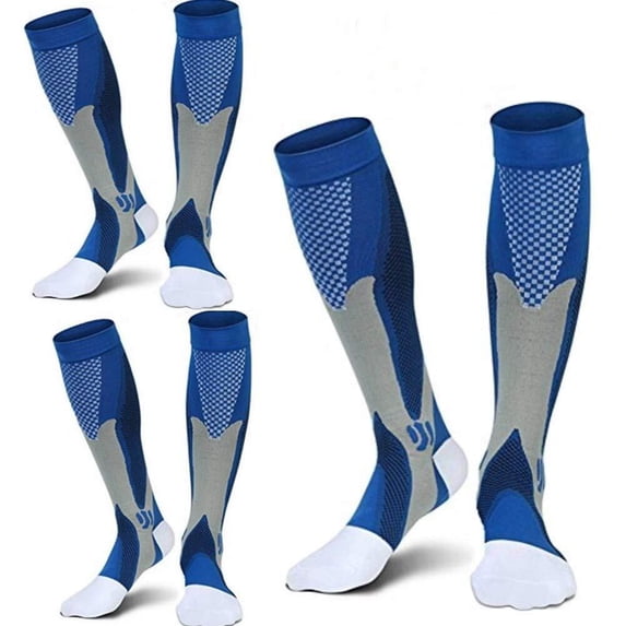 3 Pairs Copper Compression Socks for Women & Men Circulation 15-20 mmHg - Better Blood Flow, Swelling , Best Support for Medical, Running, Nursing