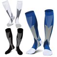 thumbnail image 1 of 3 Pairs Copper Compression Socks for Women & Men Circulation 15-20 mmHg - Better Blood Flow, Swelling , Best Support for Medical, Running, Nursing, 1 of 9