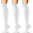 thumbnail image 1 of 3 Pairs Copper Compression Socks for Women & Men Circulation 15-20 mmhg, Best Support for Medical, Running, Nursing, 1 of 7