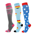 thumbnail image 1 of 3 Pairs Copper Compression Socks for Women & Men Circulation 15-20 mmhg - Better Blood Flow, Swelling, Best Support for Medical, Running, Nursing, 1 of 8