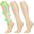 thumbnail image 1 of 3 Pairs Copper Compression Socks for Women & Men Circulation 15-20 mmhg - Better Blood Flow, Swelling, Best Support for Medical, Running, Nursing, 1 of 6