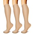 thumbnail image 1 of 3 Pairs Copper Compression Socks for Women & Men Circulation 15-20 mmhg - Better Blood Flow, Swelling, Best Support for Medical, Running, Nursing, 1 of 6