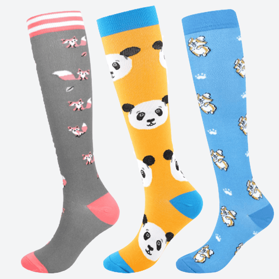 3 Pairs Copper Compression Socks for Women & Men Circulation 15-20 mmhg - Better Blood Flow, Swelling, Best Support for Medical, Running, Nursing
