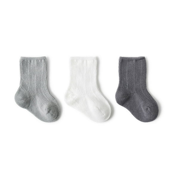 3 Pairs Cotton Socks for Baby Infants Kids Boys Girls 3 Colors Cotton Socks Infants