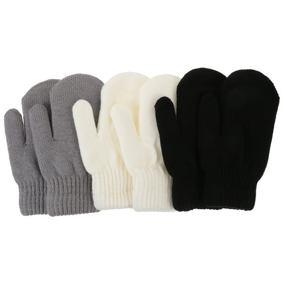 3 Pairs Women’s Winter Gloves Warm Lined Mittens Soft Cozy Cold Weather Gloves for Outdoor and Daily Use