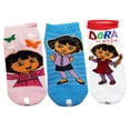 thumbnail image 1 of 3 Pairs Dora the Explorer Socks-  Kids Sock Set( Size 4-6), 1 of 1