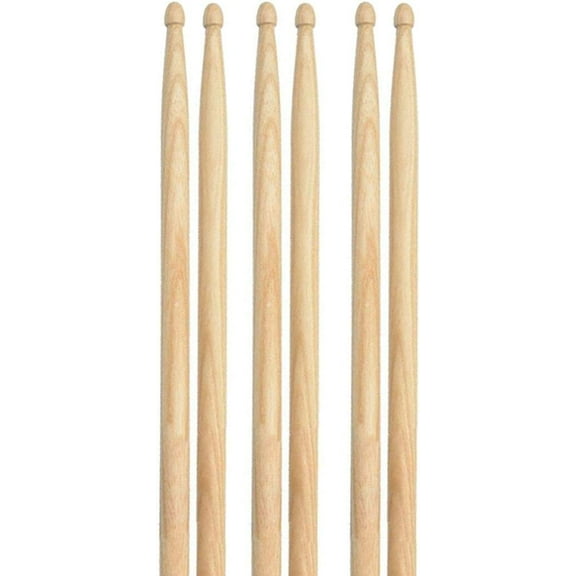 3 Pairs Drum Sticks, 5A Classic Maple Wood Tip Drumsticks for Students and Beginners Musical Musical Instrument Percussion Accessories (40CM)
