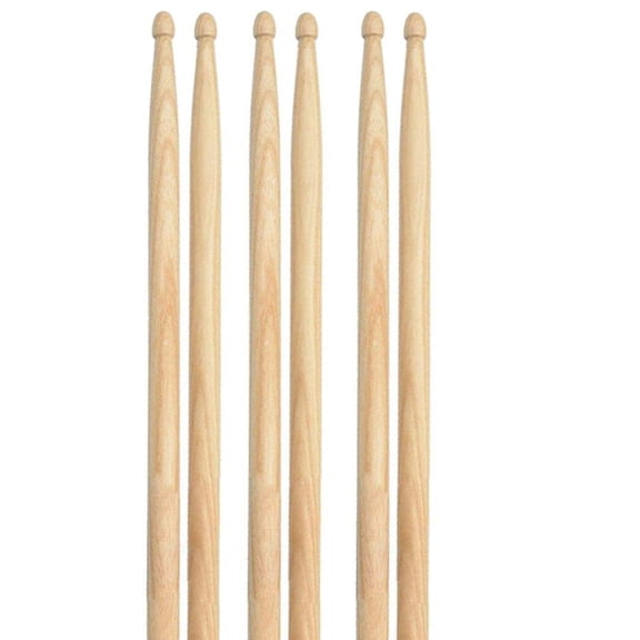 3 Pairs Drum Sticks,5A Classic Maple Wood Tip Drumsticks for Students and Beginners Musical Musical Instrument Percussion Accessories (40CM)