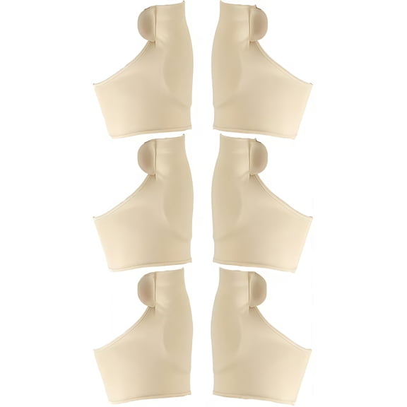 3 Pairs Durable Toe Alignment Pads for Bunion Support and Medical Relief