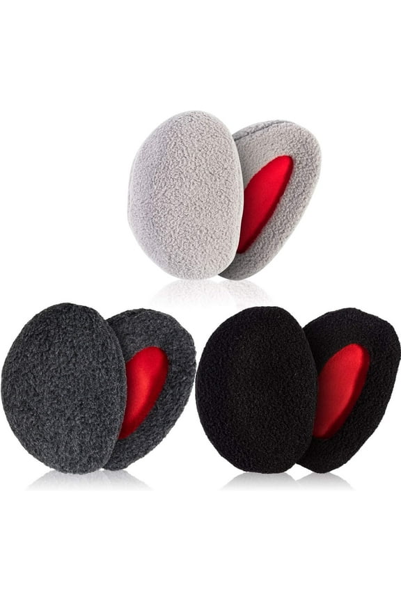 3 Pairs Ear Warmers Bandless Ear Muffs Unisex for Winter Outdoors