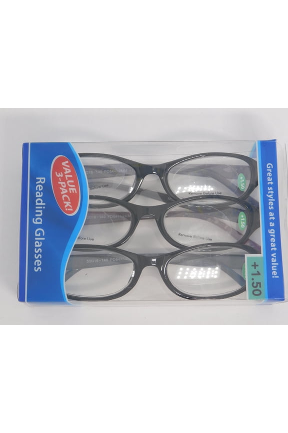 3 Pairs FGX Reading Glasses Angela +1.50