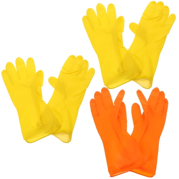 3 Pairs Kitchen Gloves for Cleaning Washing and Working Dish Washing Gloves Wash Gloves
