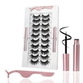 thumbnail image 1 of 3 Pairs Flase Eyelashes Reuable Flash Lashes, No Glued, 1 of 7