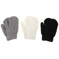 thumbnail image 1 of 3 Pairs Fleece Finger Gloves Travel Warm Comfortable The Mitten Warming Keep Outdoor Wear-resistant Lovers, 1 of 6