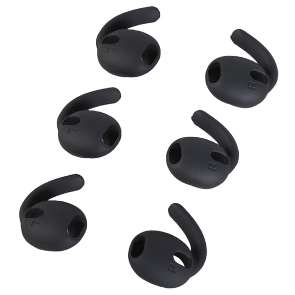 3 Pairs Silicone Ear Hooks Tips For Buds Wireless Earbuds Comfortable Fit Wide Compatibility