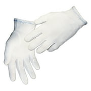 3 Pairs Gloves Legend Nylon White Inspection Gloves - Large