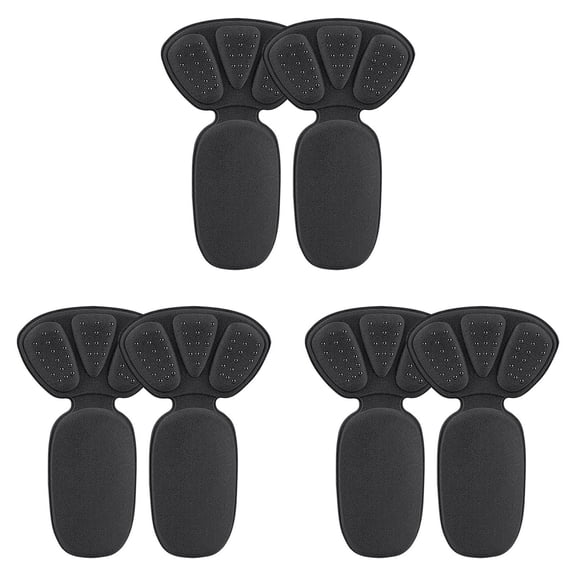 3 Pairs Heel Grips for Shoes, Anti-Blister Anti- Heel Cushion Inserts, Black
