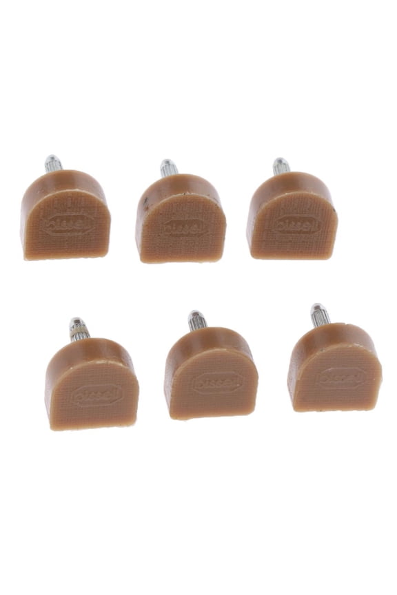 3 Pairs High Heel Tips Taps Shoe Repair Replacement Dowels Pads 14x14mm Apricot