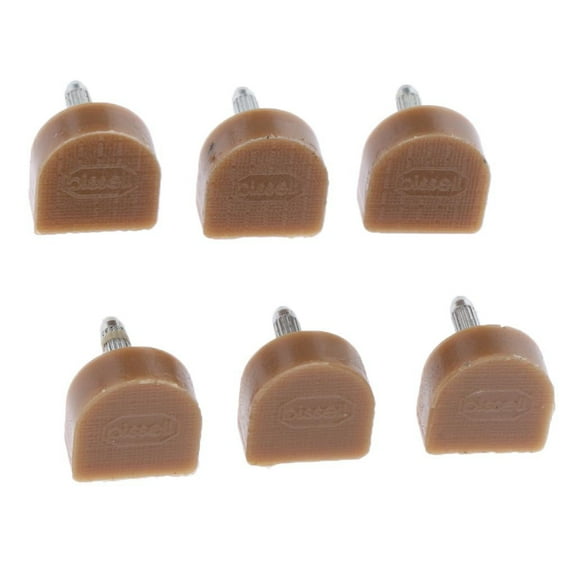 3 Pairs High Heel Tips Taps Shoe Repair Replacement Dowels Pads 14x14mm Apricot