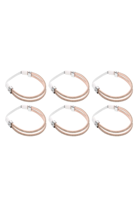 3 Pairs High Heels Shoe Straps Detachable Elastic Heel Strap for Women High Heels Sandals Slippers Loose Shoes Anti-Loose, Champagne Pink, Rhinestone