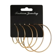 BPLLAPEG 3 Pairs Hoop Earrings For Women, Small Big Hoops Earring Packs Set Fashion Jewelry Birthday Party Gift