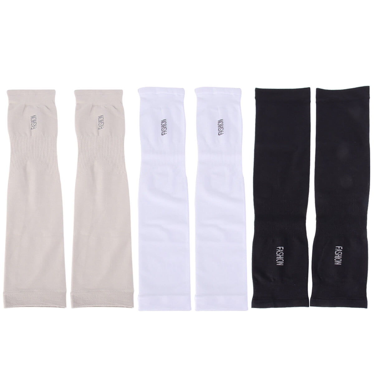 3 Pairs Ice Silk Sunscreen Sleeve Breathable Sun Block Oversleeve